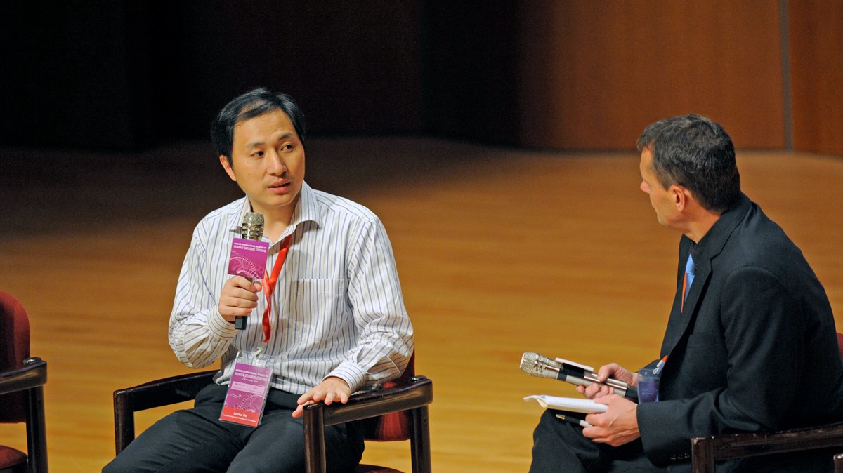 He Jiankui Presenting his Results